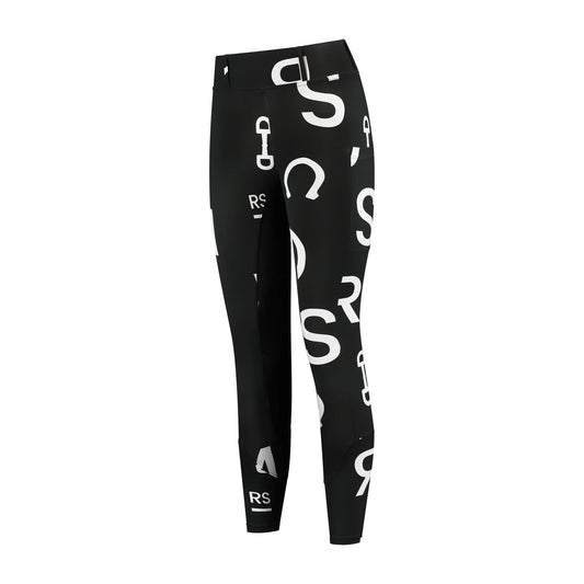 Mrs Ros Silhouette Riding Breeches - Jet Set Logo Anthracite