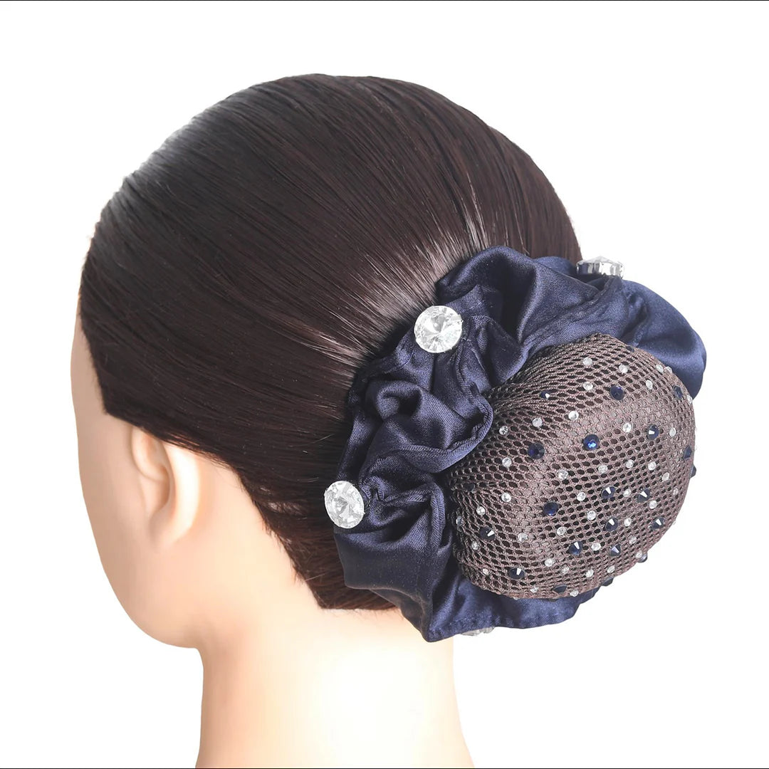 SD Design Clarissa Hair Net with Montana (Navy)/Crystal