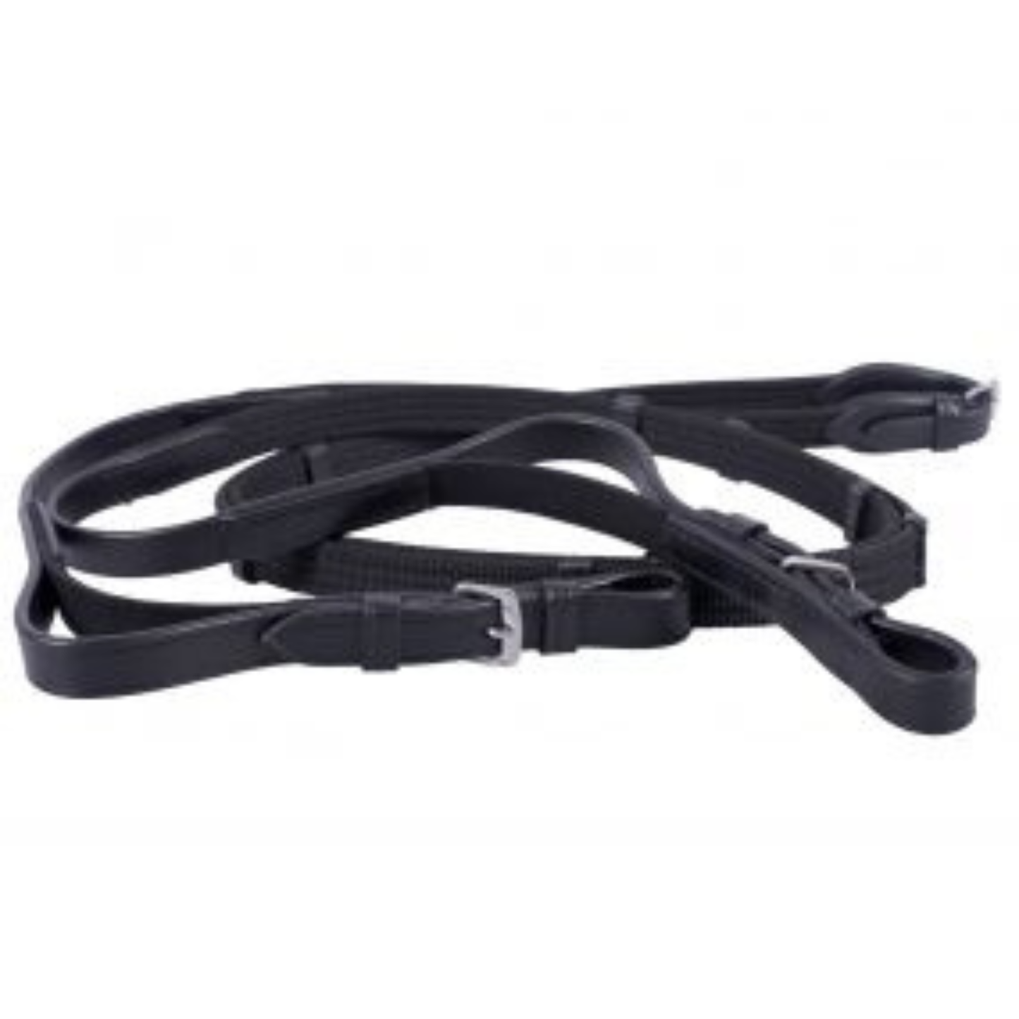 QHP Web Rein with Elastic - Pony Size Black Only
