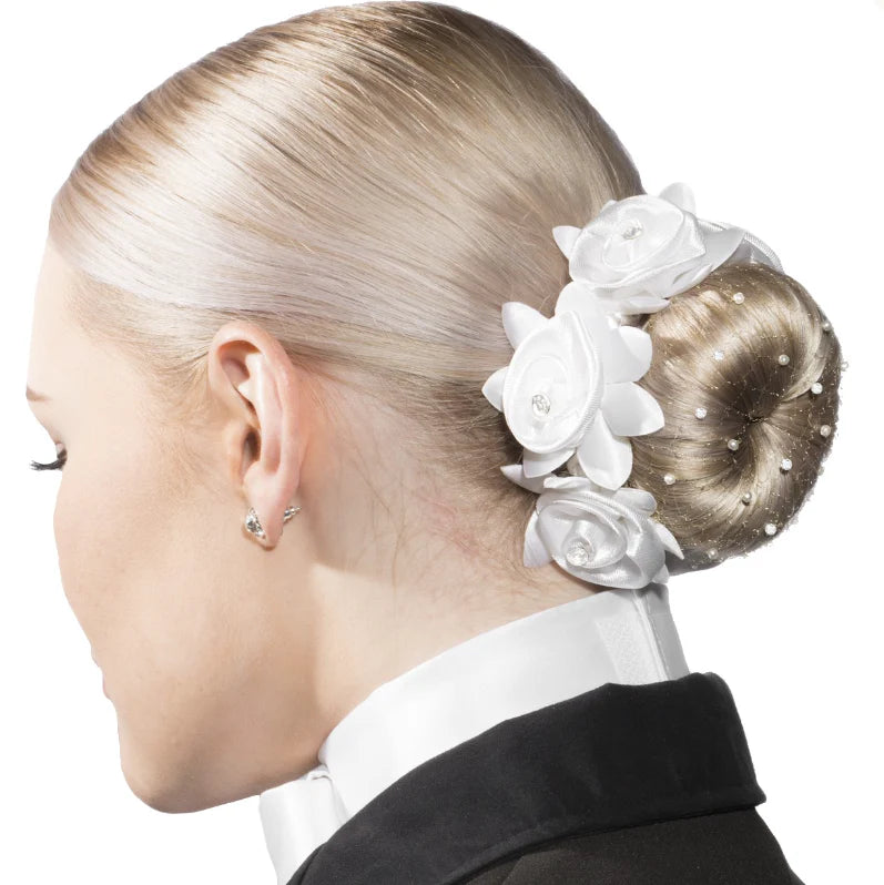 SD Design Carina Hairnet with Crystal Beads and Pearls