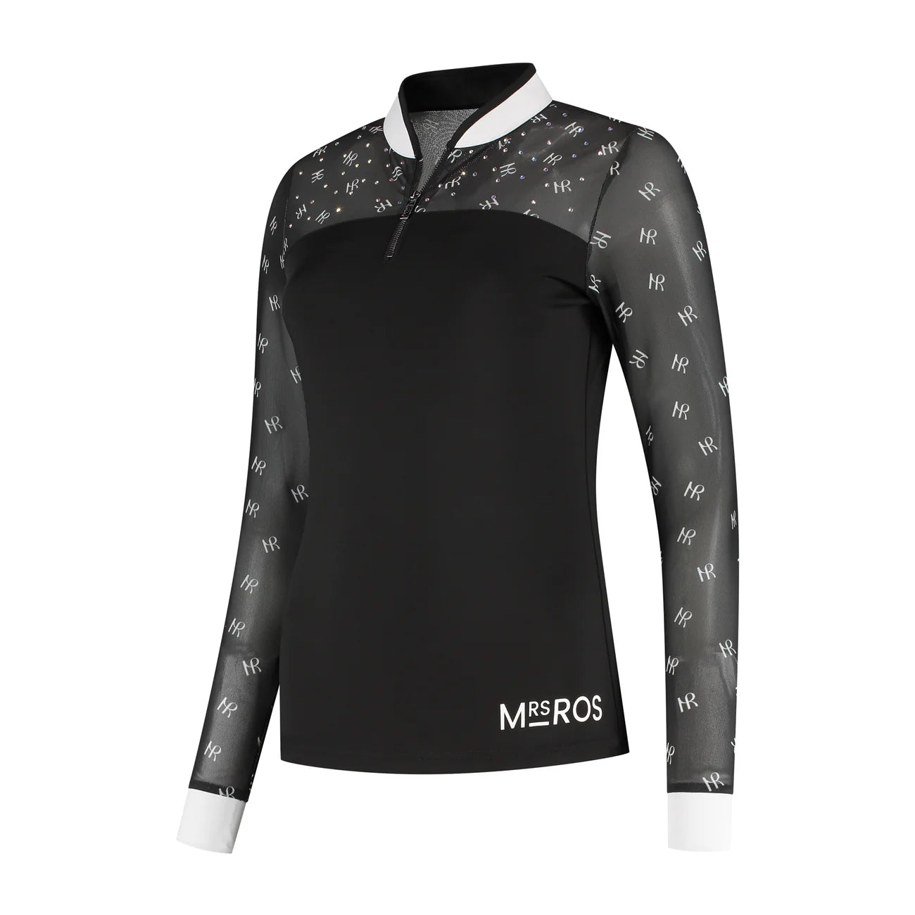 Mrs Ros Urban Chic Top - Mesh Black