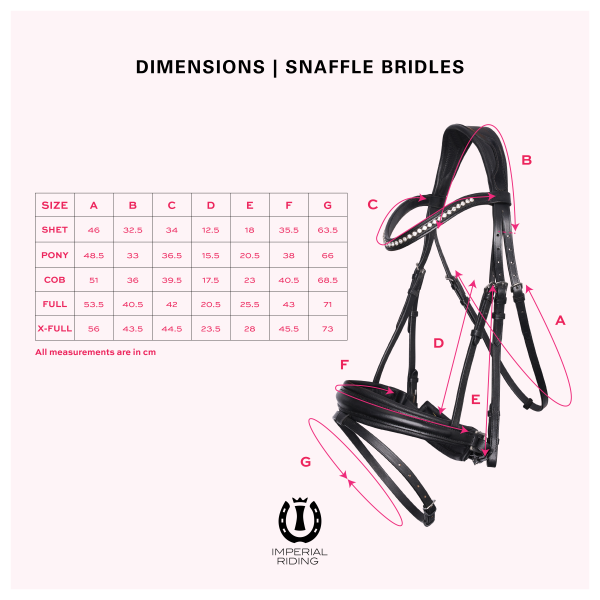 Imperial Riding Bridle IRHAthena - Black
