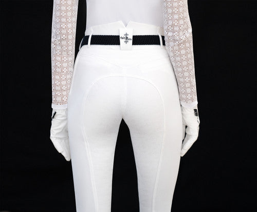 FairPlay Jasmine Fleur Full Seat Silicone Breeches - White