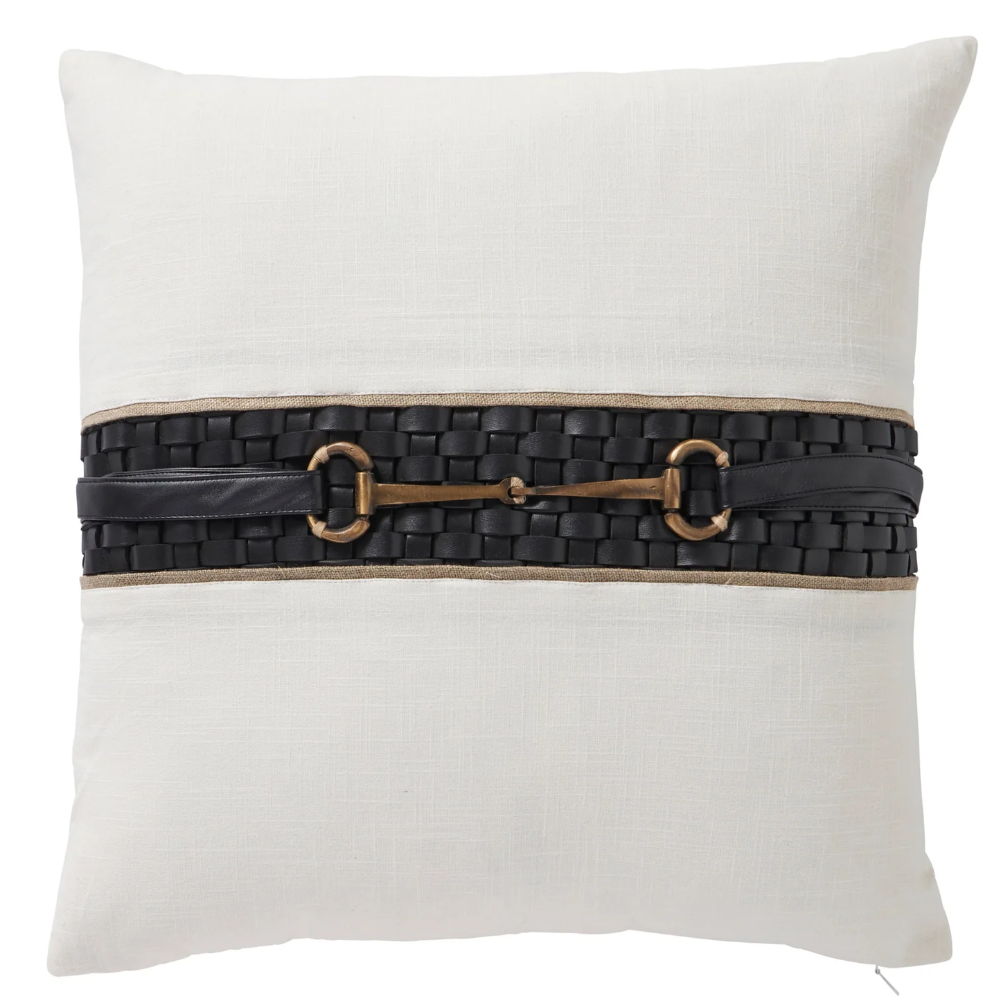 Equestrian Leather Luxe Cushion