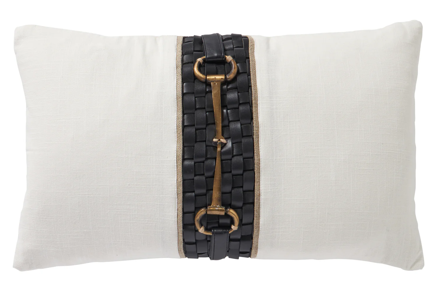 Equestrian Leather Luxe Cushion