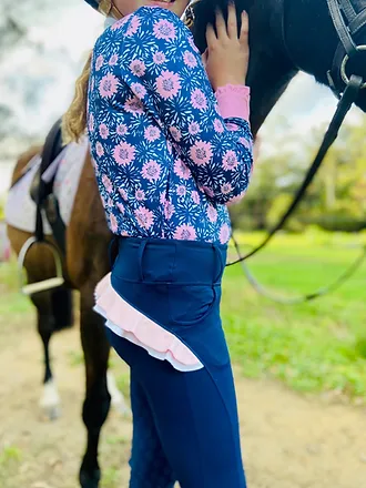 Mare and Me Tween Cappy Flower Long Sleeve Shirt