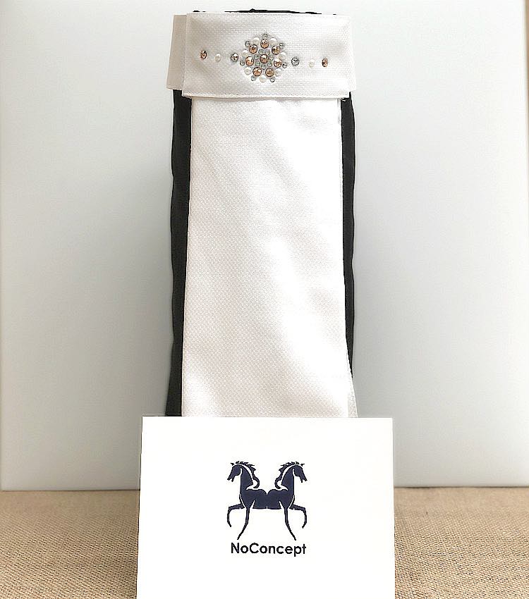 No Concept Stock Tie Flake with Swarovski Crystals