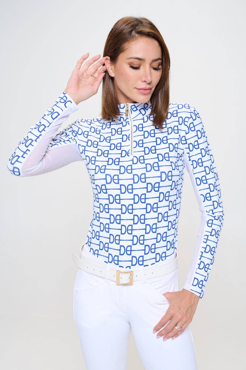 Dancing Equestrian - Signature DE Sunshirt - Nautical Blue