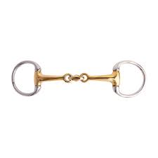 Cavalier Eggbutt Training Link Bradoon Gold Mouth - Size 4.5" (Pony) Only