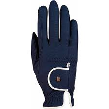 Roeckl Lona Gloves - Marine (Navy)/White Size 7 Only