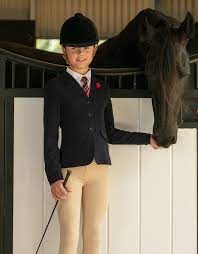 GiddyUp Georgina Show Jacket Navy - Girls Sizes 6 & 8 Only