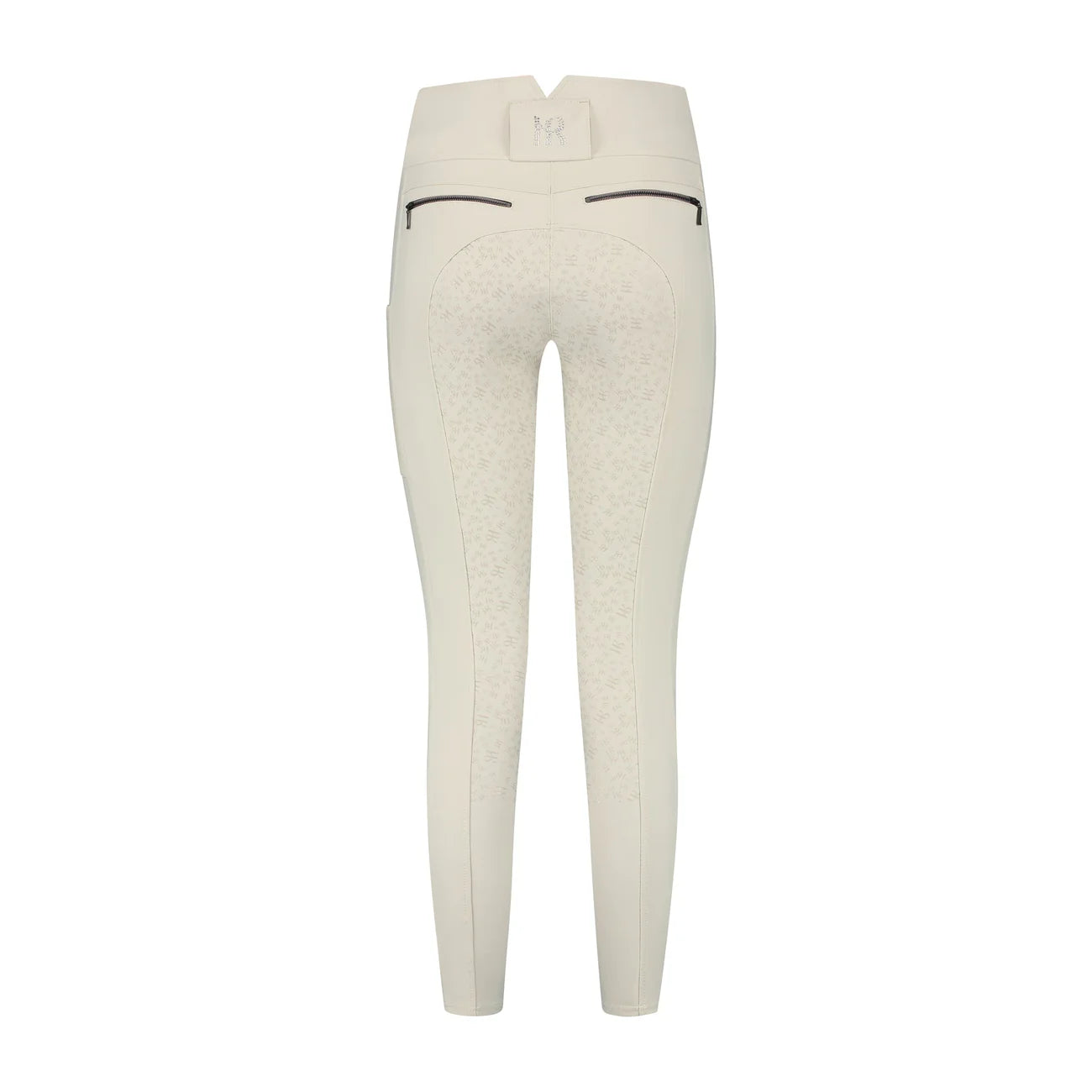 Mrs Ros Amsterdam Riding Breeches - Performance White & Beige