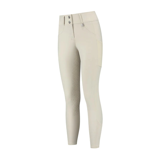 Mrs Ros Amsterdam Riding Breeches - Performance White & Beige