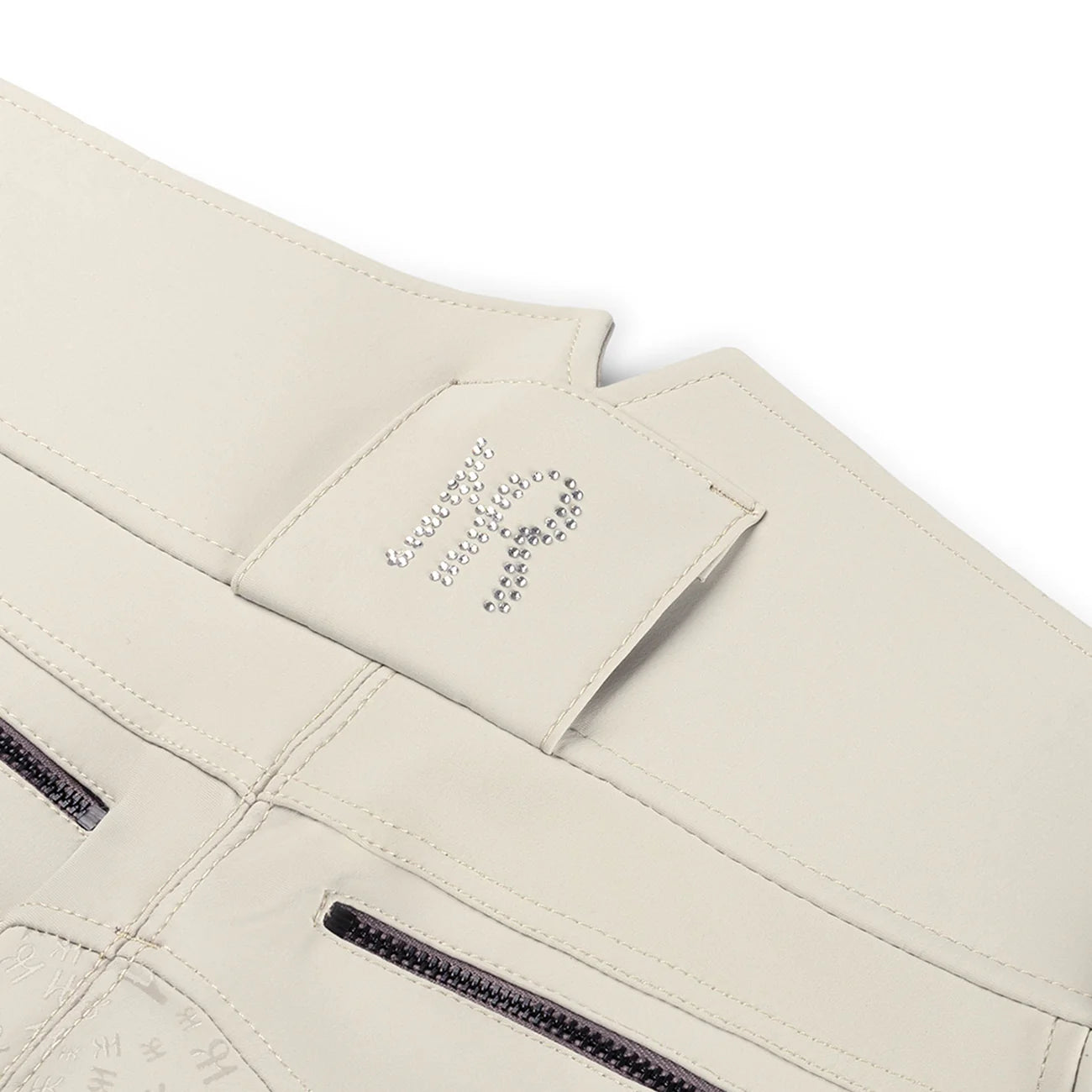 Mrs Ros Amsterdam Riding Breeches - Performance White & Beige