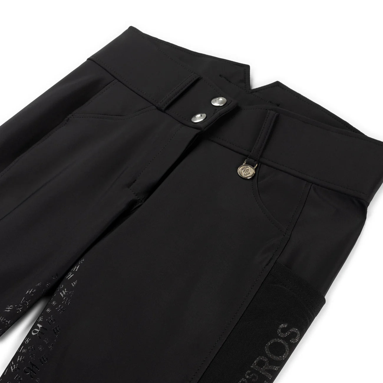 Mrs Ros Amsterdam Riding Breeches - Black & Navy