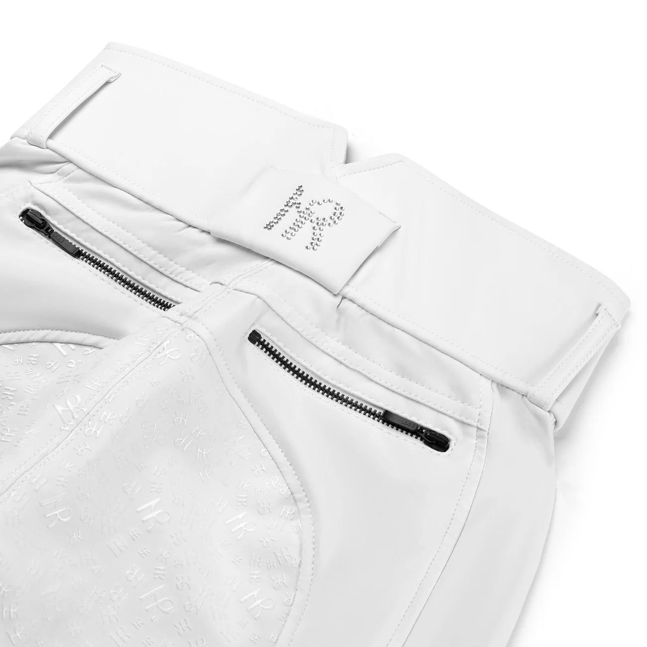 Mrs Ros Amsterdam Riding Breeches - Performance White & Beige