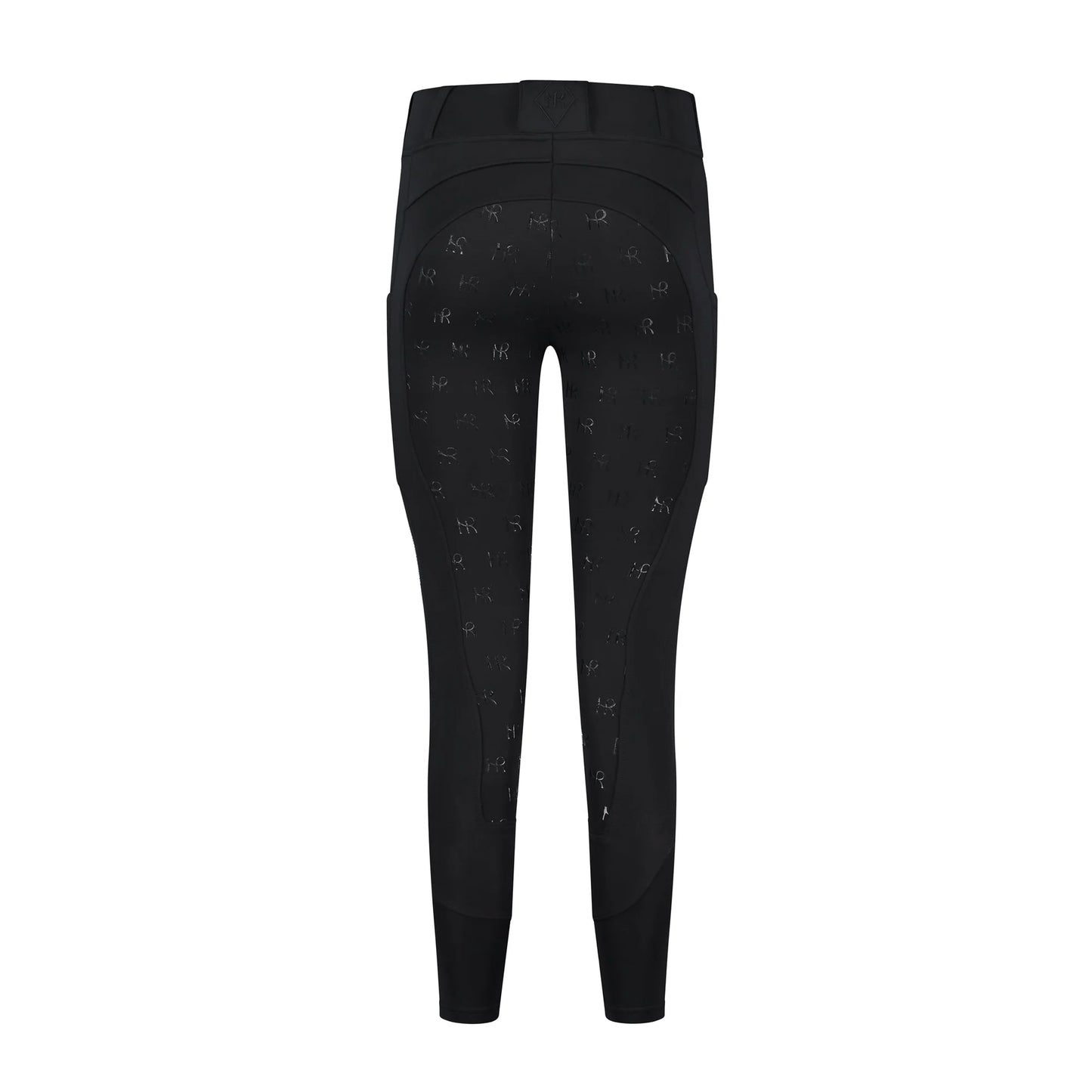Mrs Ros Softshell Silhouette Riding Breeches - Phantom Black
