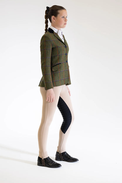 JnK Competition Tights - Stone with Black Seat
