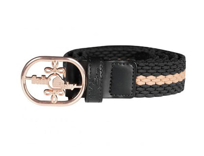 FairPlay Josie Stretch Belt - Size XS Black/Rose Only