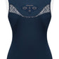 FairPlay Cecile Navy Rose Gold Sleeveless Shirt