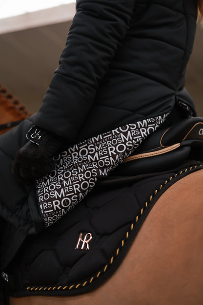 Mrs Ros Charmer Close Contact Jump Saddle Pad - Black