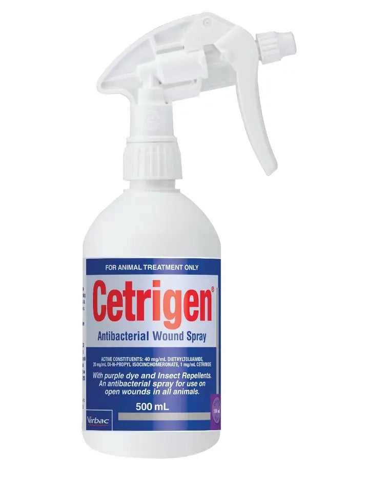 Virbac Cetrigen - Antibacterial Wound Spray for Animals