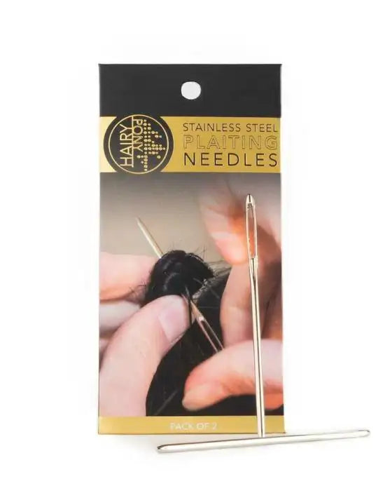 Hairy Pony Plaiting Needles - 2 Pack - Stainless Steel