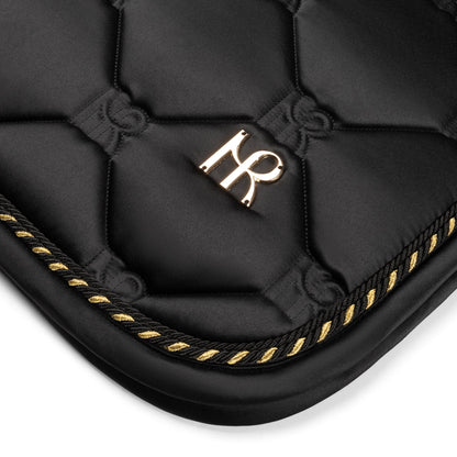 Mrs Ros Charmer Close Contact Jump Saddle Pad - Black