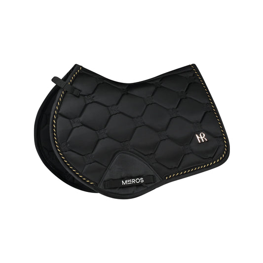Mrs Ros Charmer Close Contact Jump Saddle Pad - Black