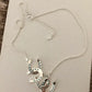 Carol Young Silver Horseshoes Cascading Necklace