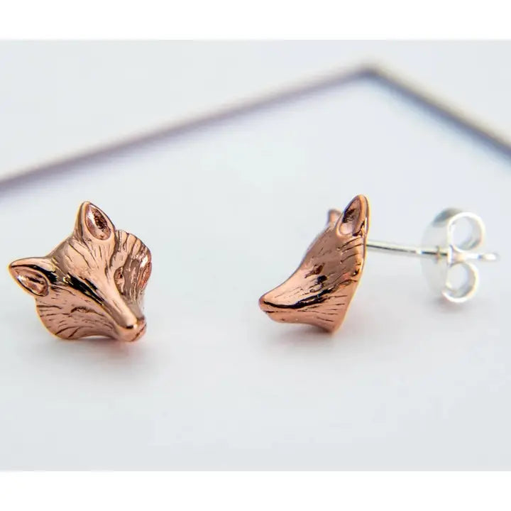 REEVES & REEVES - Fox Mask Stud Earrings