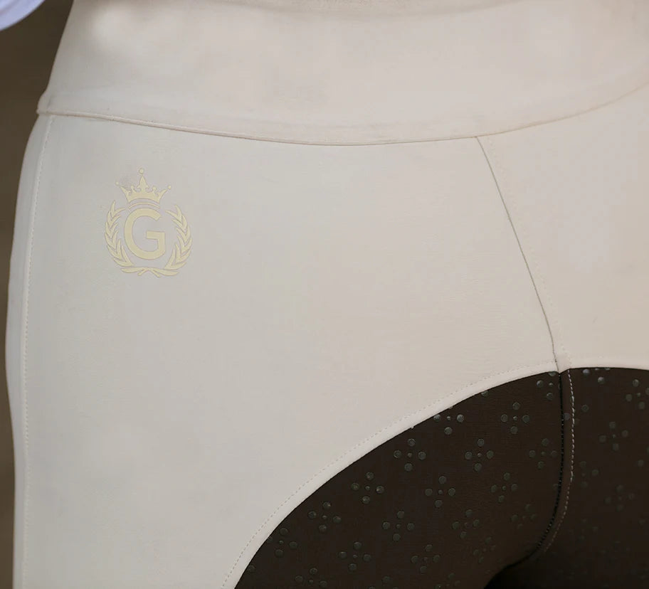 GiddyUp Ladies 2-Tone Garland Cream & Brown Jodhpurs