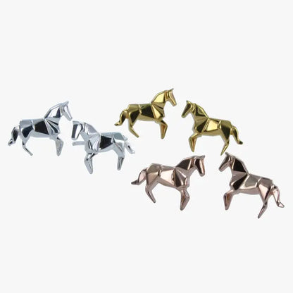 REEVES & REEVES - Origami Horse Stud Earrings