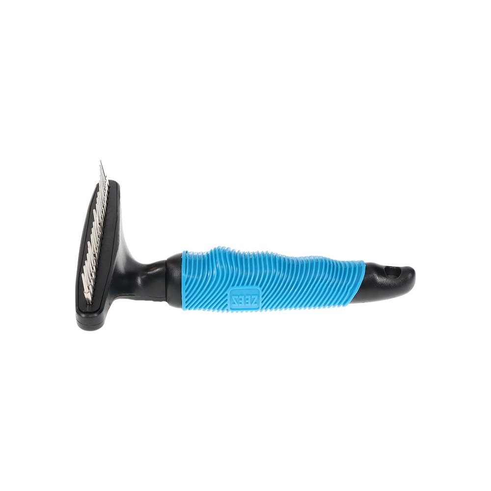 Zeez Comfort Single Row Rotating Teeth Undercoat Rake - 20 Teeth