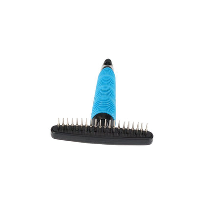 Zeez Comfort Single Row Rotating Teeth Undercoat Rake - 20 Teeth