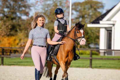 Mrs Ros Multilogo Short Sleeve Training Top - Blush Noir
