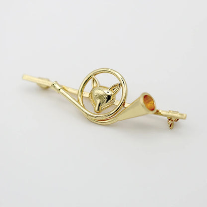 Equetech French Horn Fox Stock Pin