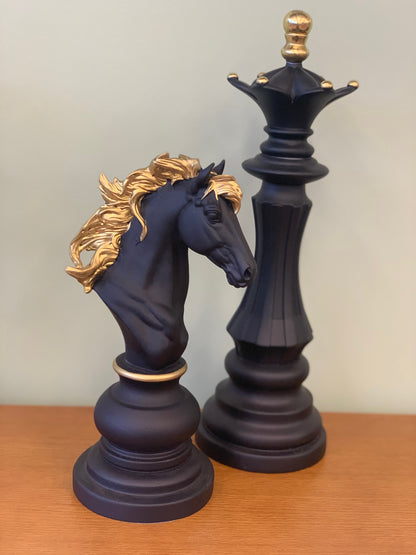 Equestrian Chess Pieces - Pair