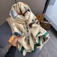 POPPY Horse Design Cashmere Blend Pashmina/Shawl