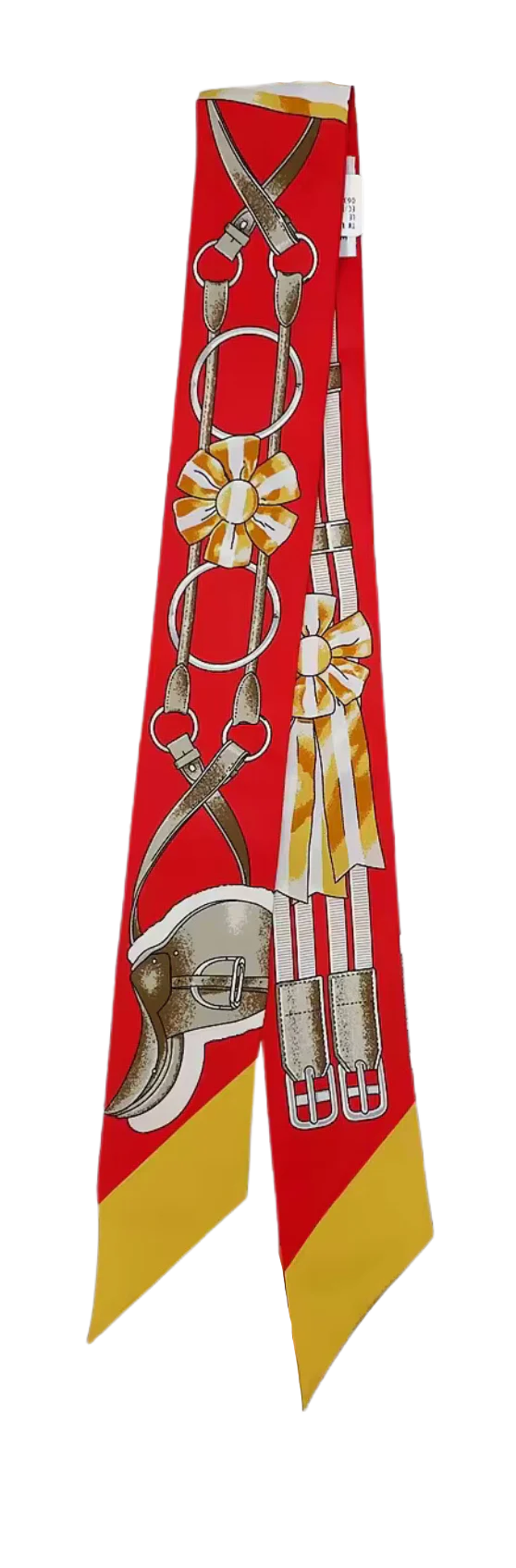 ORLANDO Horse Design Twilly Scarf, Hair or Handbag Tie - Pure Silk
