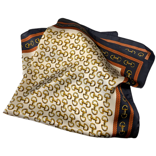 MAYA Horse Design, Man-Made Silk Scarf