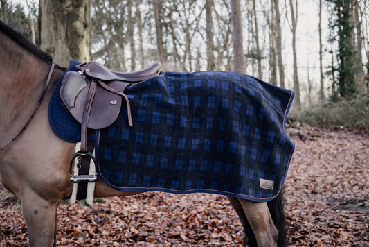Kentucky Quarter Rug Heavy Fleece - Check Print