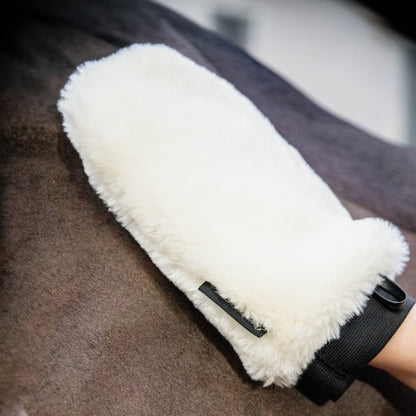 Kentucky Grooming Deluxe Sheepskin Grooming Glove