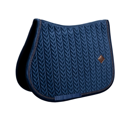 Kentucky Saddle Pad Velvet Mini Pearls - Jumping