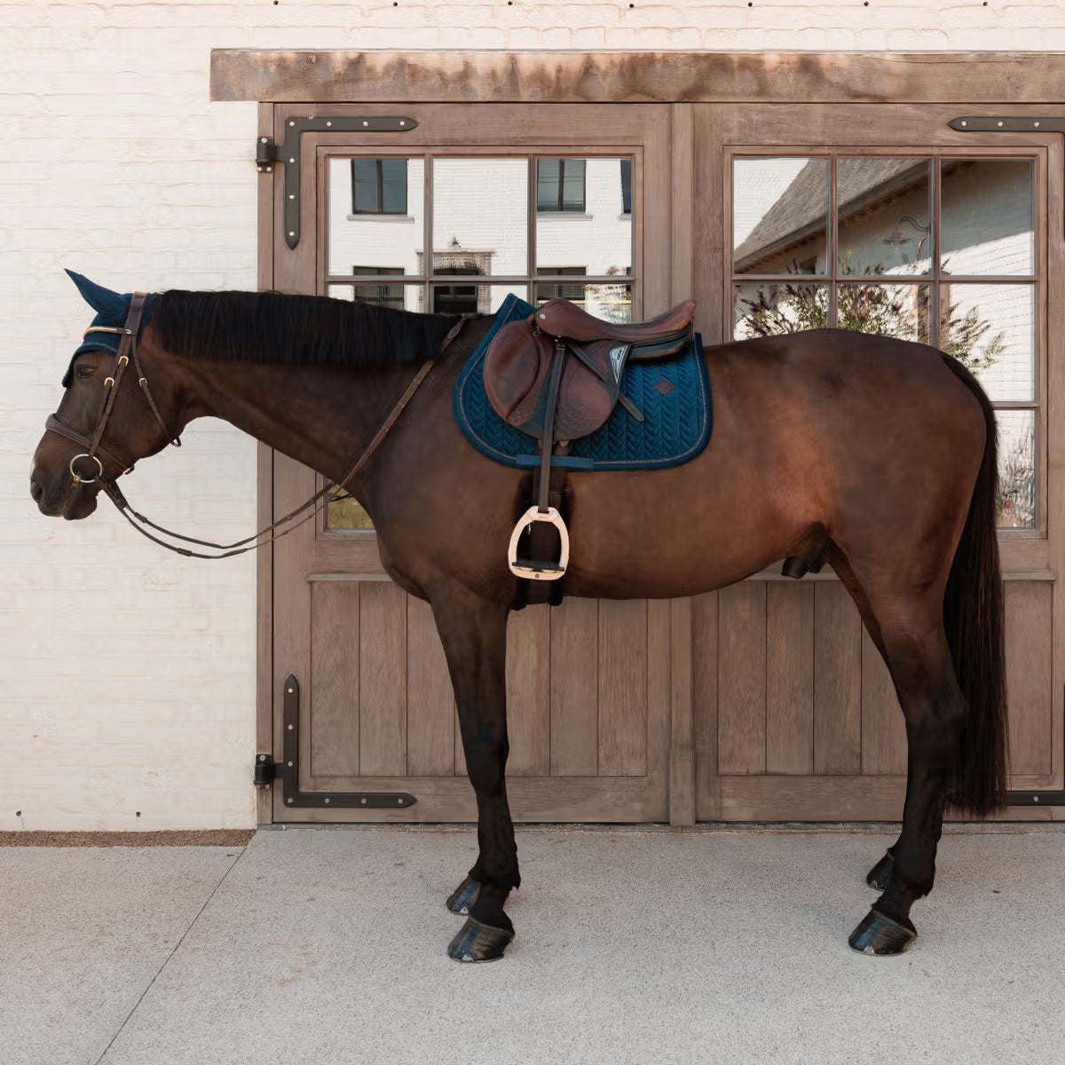 Kentucky Saddle Pad Velvet Mini Pearls - Jumping