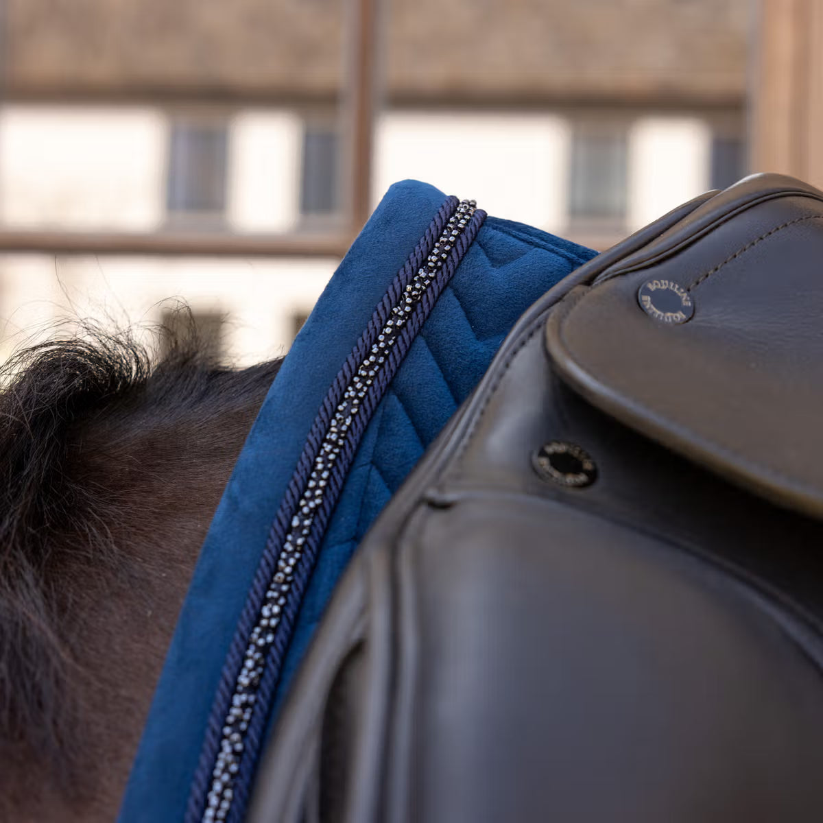 Kentucky Saddle Pad Velvet Mini Pearls - Dressage