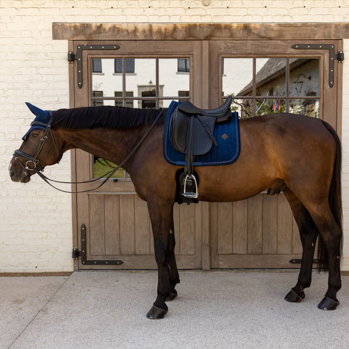 Kentucky Saddle Pad Velvet Mini Pearls - Dressage