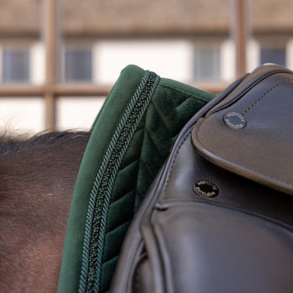 Kentucky Saddle Pad Velvet Mini Pearls - Dressage