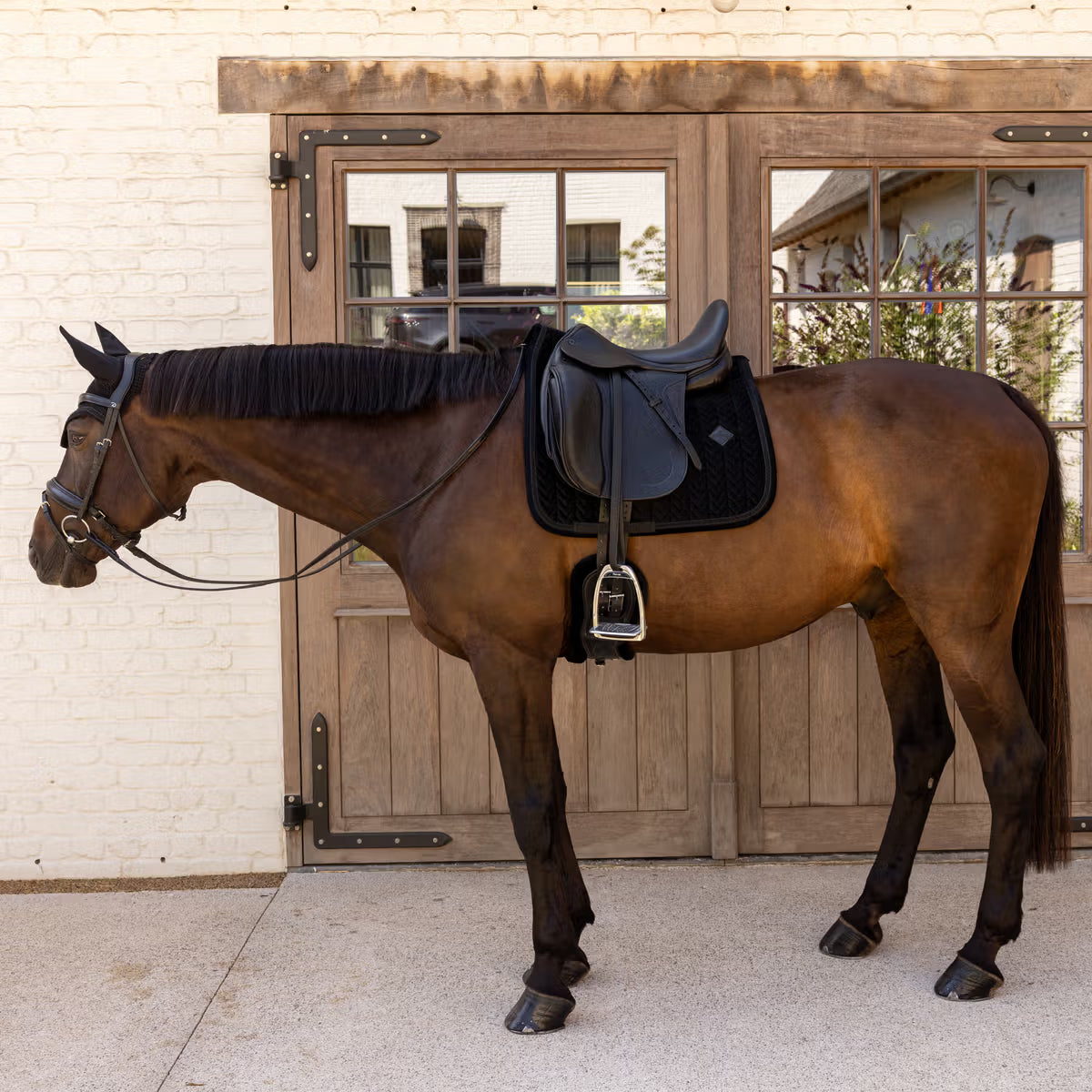 Kentucky Saddle Pad Velvet Mini Pearls - Dressage
