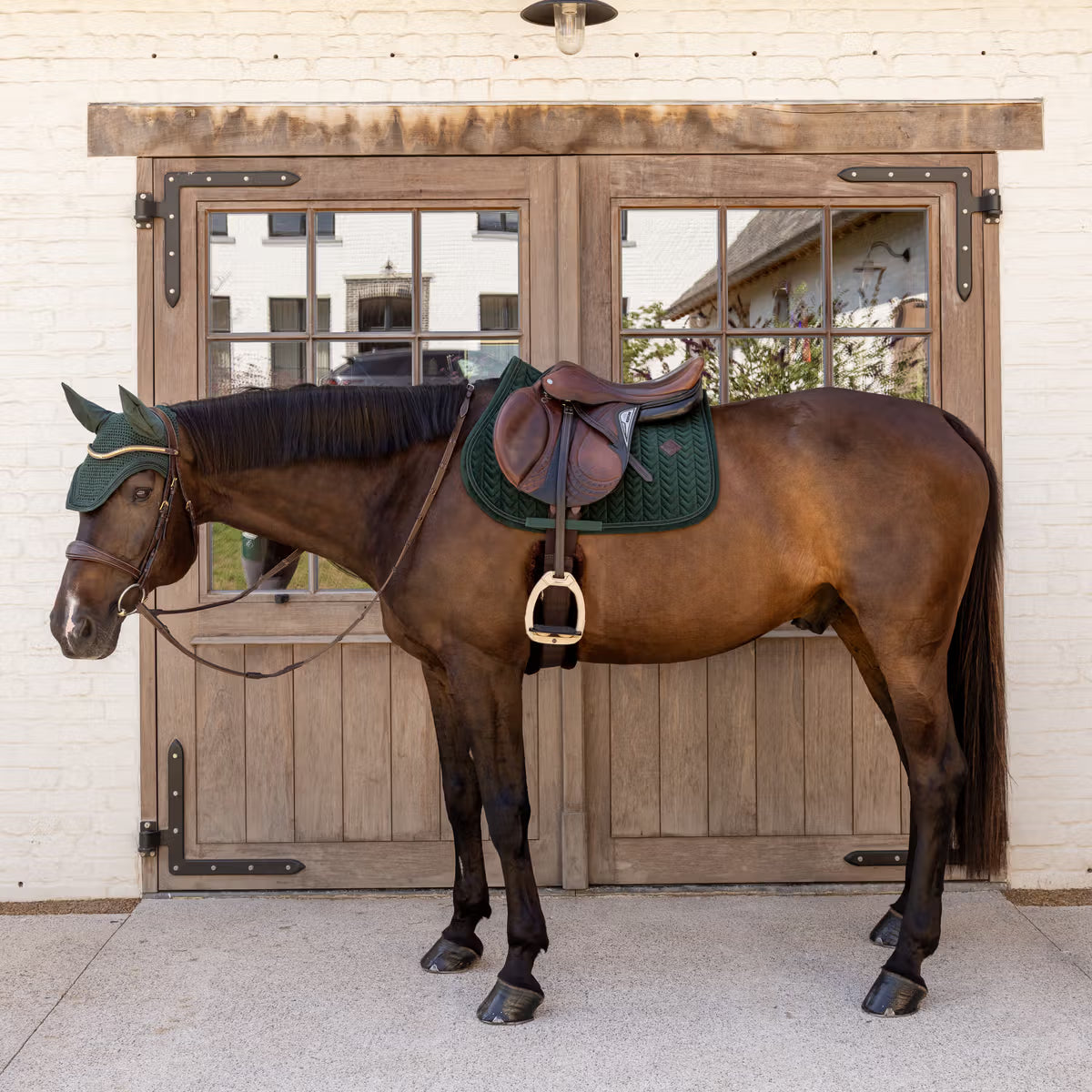 Kentucky Saddle Pad Velvet Mini Pearls - Jumping